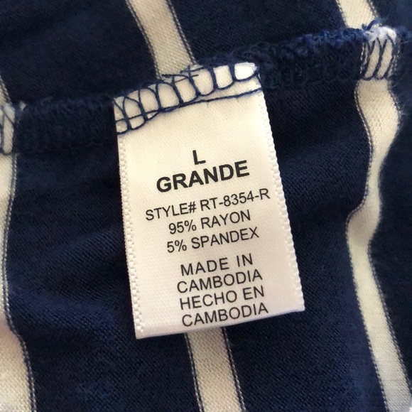 Love Culture striped jersey tees   Size large - Picture 5 of 5